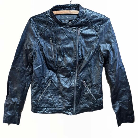 Women’s Small Metaphor Faux Leather Jacket - Picture 1 of 3
